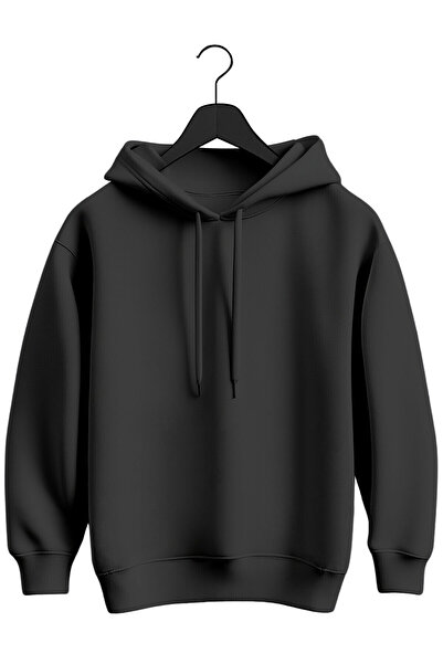 MGAX Oversize Unisex Basic (Hoodie) Cepsiz Kapşonlu Sweatshirt