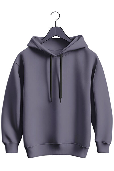 MGAX Oversize Unisex Basic (Hoodie) Cepsiz Kapşonlu Sweatshirt