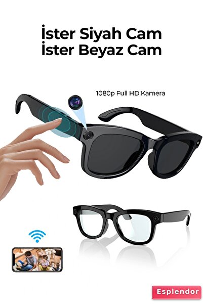 esplendor Pro Max Akıllı Gözlük Kameralı Yapay zeka,Müzik dinleme,telefon ile...