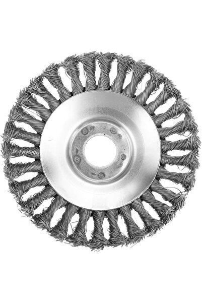 Magdeal Brush cutter disc with braided wire brush, 15 cm, for weeds and joint...