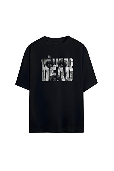 STİL-X Tricou oversize unisex cu imprimeu The Walking Dead, 100% bumbac