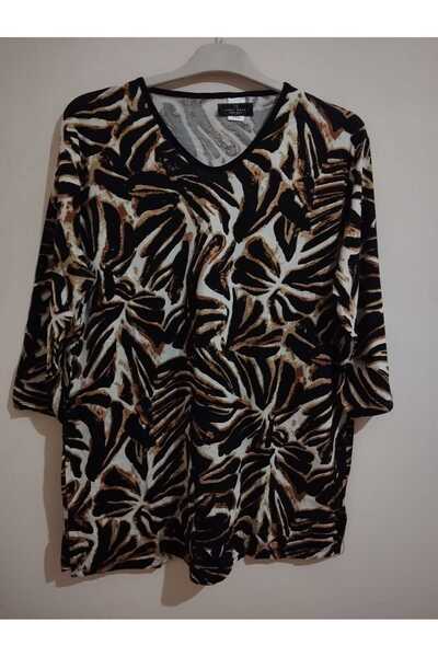 anne moda ankara Full Summer Capri Sleeve 95% Viscose Anti-Sweat Blouse
