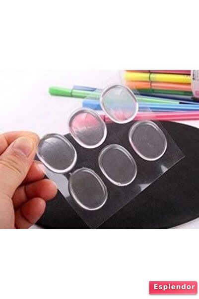 sinerjim واقي من السيليكون لمنع احتكاك الكعب بالحذاء، مكون من 6 قطع لحماية ال...