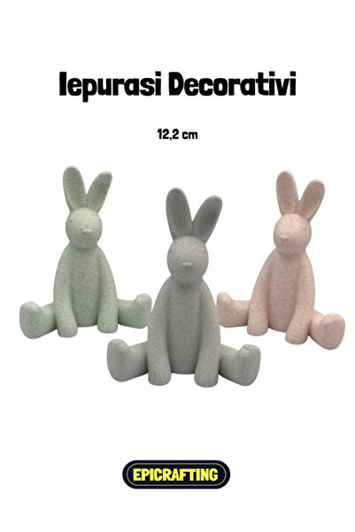 Epic Crafting Set x3 Decorative bunnies 12.2 cm