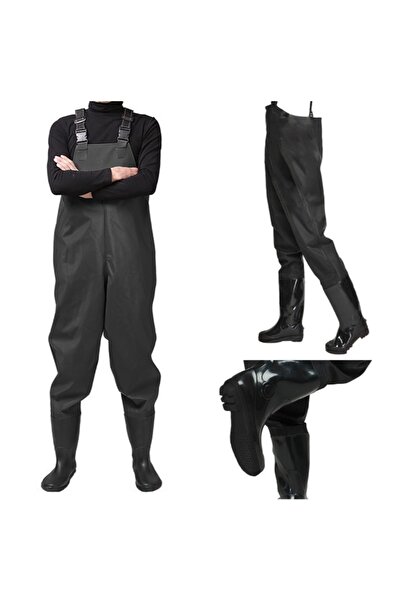KESNUP Φόρμα με σαλιάρα και μπότες ψαρέματος + ρυθμιζόμενες τιράντες, μέγεθος...