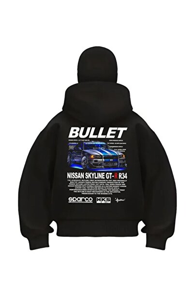 Flaubert Black Unisex Oversize Full Zipper Masked Gothic Hooded Hoodie Sweats...