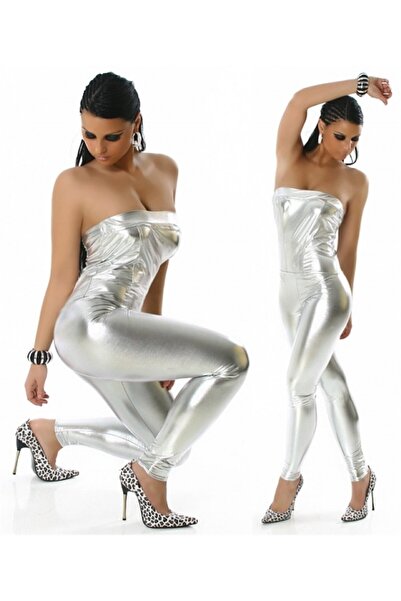 CT STONES Tp 100910   Lame Jumpsuit