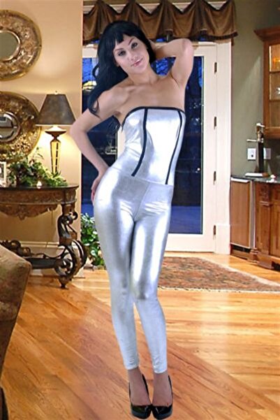 CT STONES Tp102713 Sexy Lame Jumpsuit