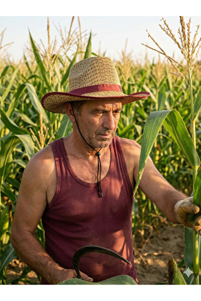 PIECE SIGNATURE Straw Sun Hat for Men and Women (55-59 cm)