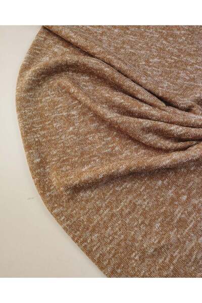 Kumaş Parça Кавово-жовтий строкатий трикотаж, ширина: 120 см