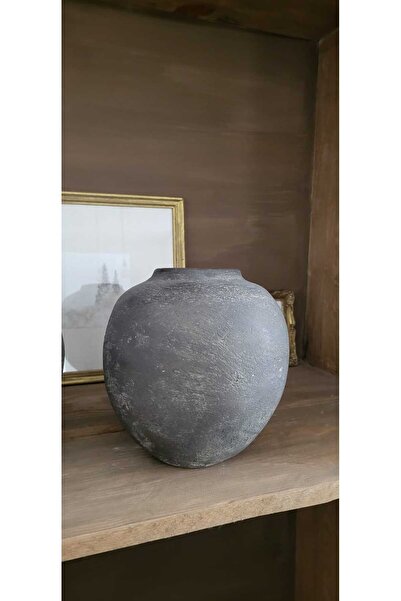 Brandhome Atelier Crockery Siyah Eskitme Küp(Vazo)