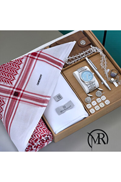 MOUNT ROYAL طقم الهيبة الملكي - تشكيلة بالون الفضي والمينا السماوي