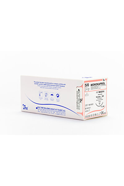 BOZ Absorbable monofilament suture PGCL/MONOKAPROL USP 5/0,3/8REVERSE CUTTING...