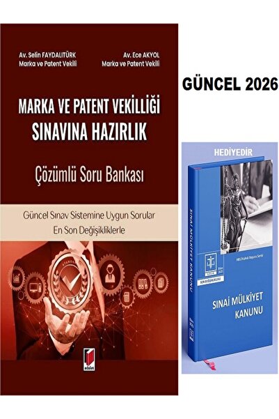 Adalet Yayınevi Marka ve Patent Vekilliği Çözümlü Soru Bankası Selin Faydalıt...