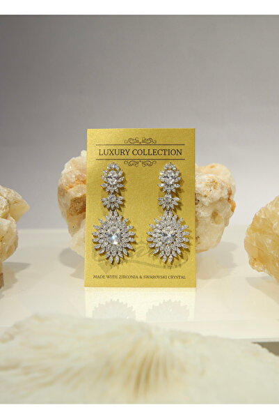 CHARM Crystal Sunburst Earrings – Radiant Flower