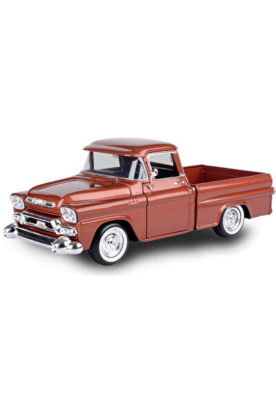 Motor Max Koleksiyon 1 / 24 Ölçek 1958 Gmc 100 Pickup Model Metal Araba Turuncu