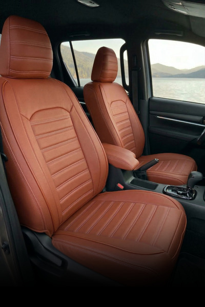 SM OTO KILIF Aydos Series Leather Fabric Universal Car Seat Cover Full Set