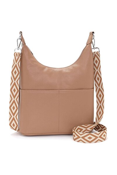 SOG Geantă de umăr Polene pentru femei, mărime medie, geantă crossbody mare p...