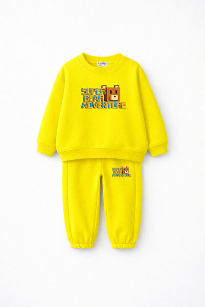 fasardi Set de trening unisex pentru copii Super Bear Adventure, cu imprimeu ...