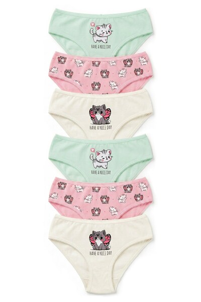 CSN CASANO Girl's 6-Pack Printed Slips
