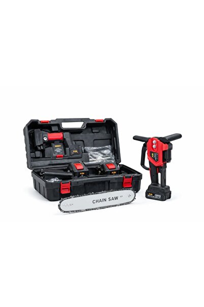 OEM Cordless Electric Chainsaw, Professional Set with 2 Batteries, for Cuttin...