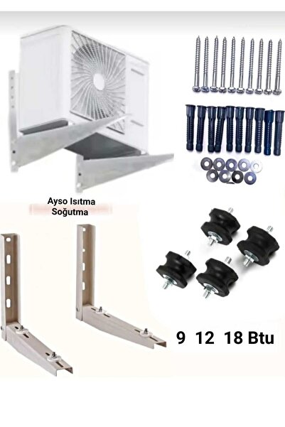 Ayso Isıtma Soğutma 50cm Klima Vidalı Dış ünite Konsol Ayak 9 12 18 BTU Titre...