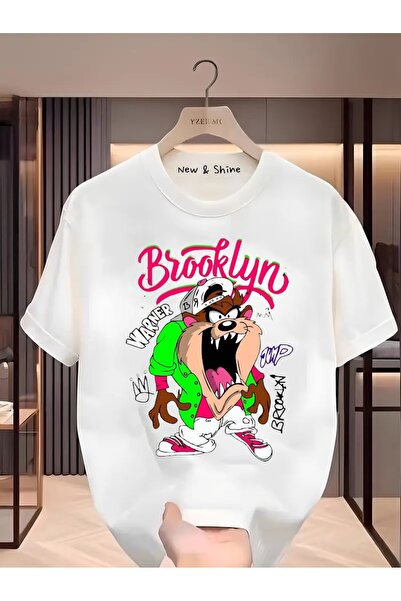 sor sign Oversized t-shirt with a Tasmanian devil Printed