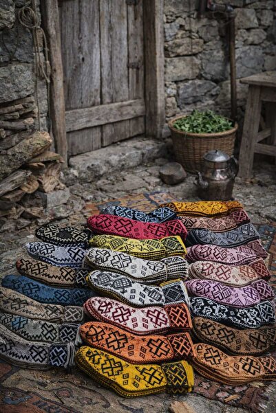 kokoş butik Kadın 6 Adet Çeyizlik çetik çorap Hediyelik Patik namaz çorabı ör...