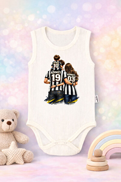 ModaXen Baby Bodysuit with Funny Writing Black and White Love Printed 100% Co...