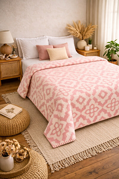 SHAL HOME Yans Double 100% Cotton Blanket -200X220Cm