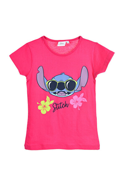 Lilo & Stitch Surf Cotton Short Sleeve T-Shirt 116 CM 6 Years Fuchsia
