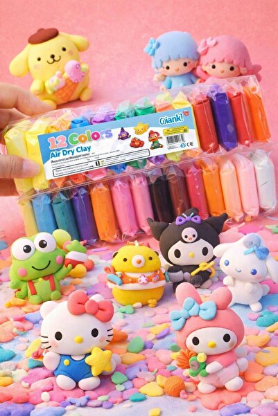 hamiyetkirtasiye Ultra Hafif Yumuşak Clay Zıplayan Kil Hava ile Kuruyan Model...