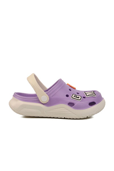 Aspor Lilac Girl's Sabo Slippers