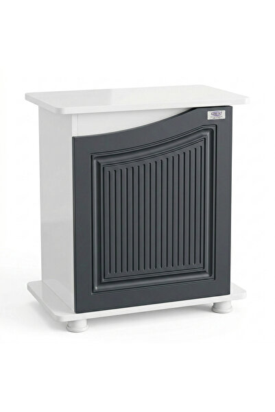 Kanki Pet West Seri WEST6040-ANT1 Akvaryum Sehpası 60x40x69h cm - Beyaz & Ant...