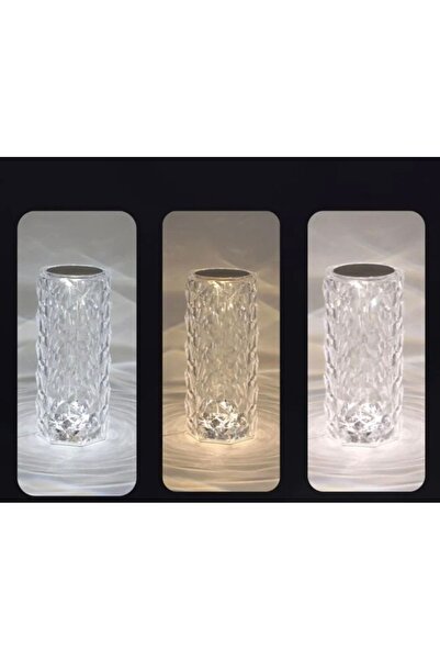 idem Lampa din Plastic Transparenta cu USB & Functie Tactila Ø9x21.5cm