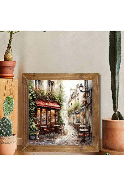 Tuba Decor Картина с дървена рамка, квадратна, darsokak