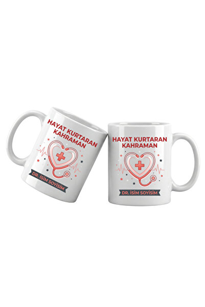 Liya Gift Collection Kişiye Özel Doktor Kupa Bardak – İsim Yazılı Doktor Mesl...