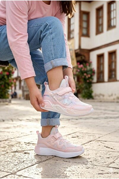 pepino 2198 Anatomical Comfortable Patterned Lighted Girls' Shoes