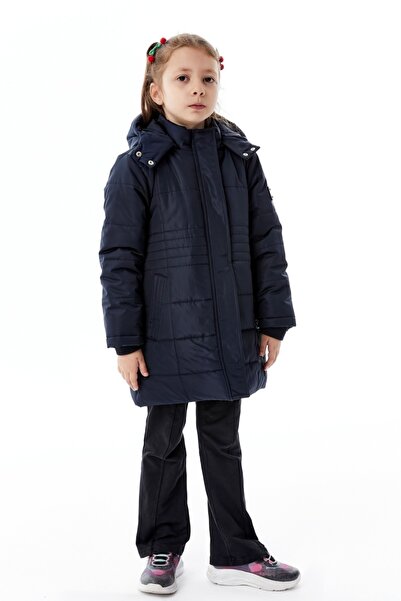 pearnight Παλτό για κορίτσια με κουκούλα Χειμερινό Φουσκωτό