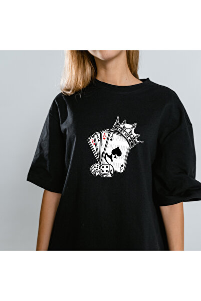 TİMİSİVA Tricou unisex supradimensionat ARTISTIC cu imprimeu guler rotund cu ...