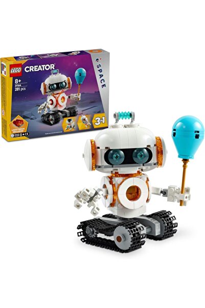 LEGO Creator 3'ü 1 Arada Uzay Robotu 31164 Yapım Seti, Roket ve Köpek Modeli 8+