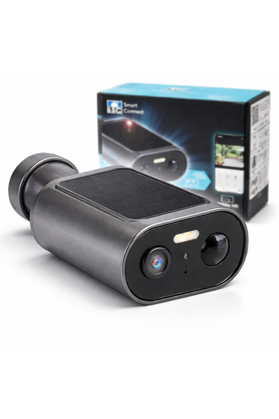 s-Eye Cameră Supraveghere Exterior Solară WiFi 1080P, IP65, Detectare Mișcare...