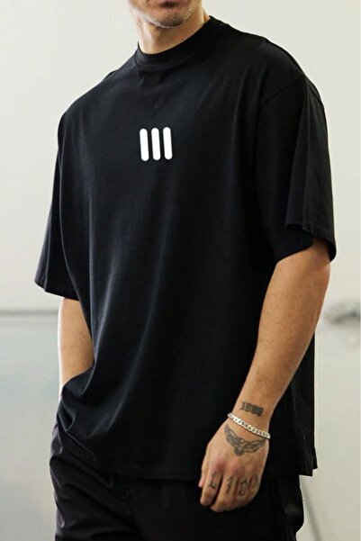 LELVANİ Ανδρικό ριγέ μπλουζάκι OVE oversized