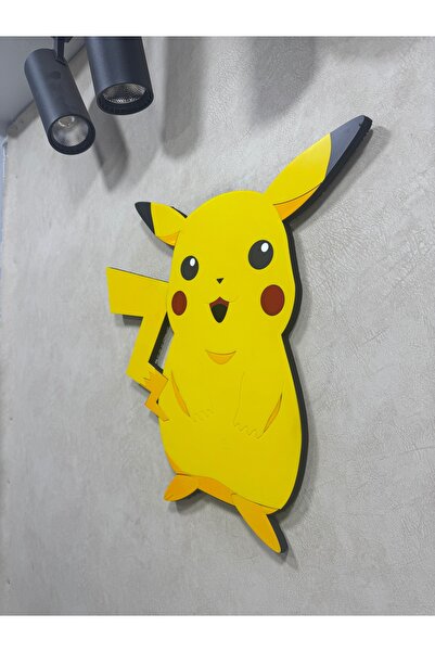 EHA LAZER Decor de perete 3D realizat manual pentru camera copiilor Pikachu