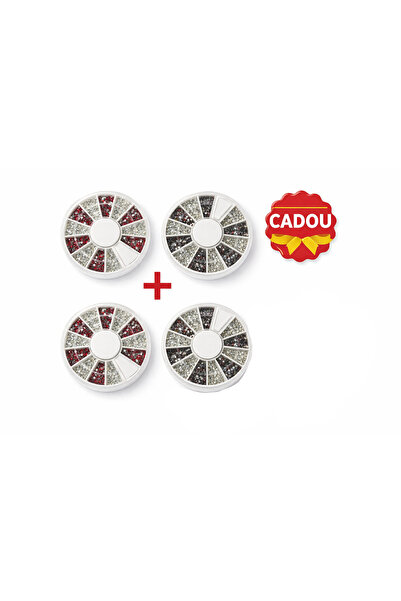 OEM Nail Rhinestones Set – Multicolored Nail Art Crystals for Manicure, 2 Pie...