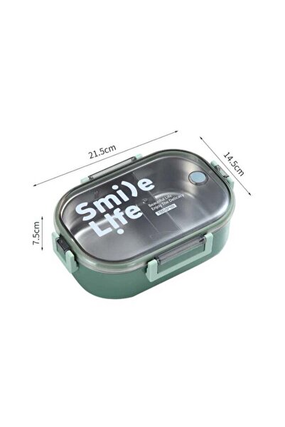 Generic Portable Stainless Steel Bento Lunch Box with Transparent Lid