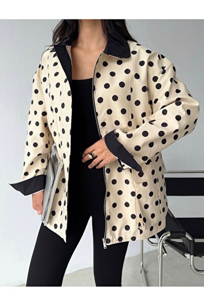 St boutique Puantiye Desenli Ceket