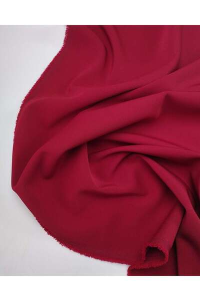 Kumaş Parça crep țesături în culoarea roșie Lățime: 140cm