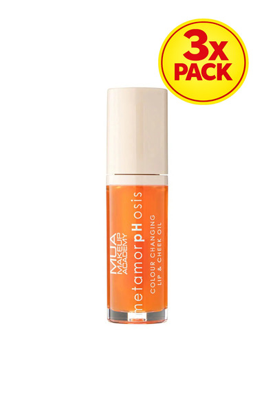 MUA Makeup Academy 3x PACK Metamorphosis Colour Changing Lip & Cheek Oil - Oh...