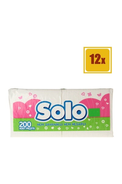 Solo Napkin 200 X Set of 12